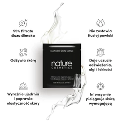 NATURE COSMETICS Maseczka w płacie ze śluzem ślimaka NATURE SKIN MASK