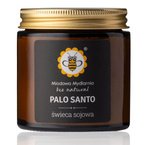 MIODOWA MYDLARNIA Świeca z wosku sojowego PALO SANTO, 180 ml