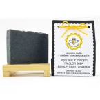 MIODOWA MYDLARNIA Mydło z woskiem pszczelim WĘGLOWE Z MIODEM, 100g