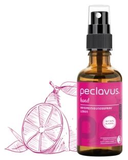 Cytrynowy spray do rąk peclavus hand, oczyszcza i pielęgnuje, 50 ml