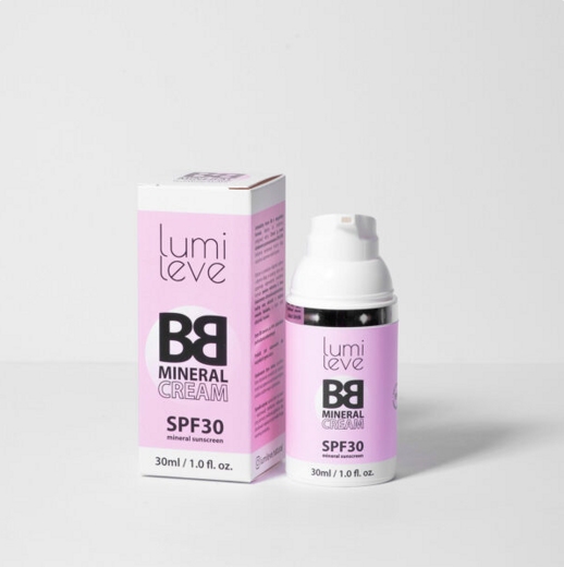 LUMILEVE Krem mineralny BB MINERAL CREAM SPF30 B3 Dark, 30ml