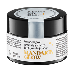 MAKE ME BIO Rozświetlająco-nawilżający krem MANDARIN GLOW, 30 ml