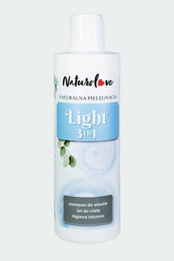 NATUROLOVE Szampon, Żel do ciała, Higiena Intymna 3w1 LIGHT, 280 ml 