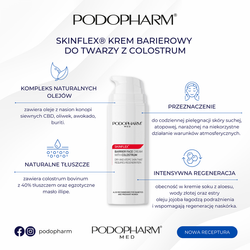 PODOPHARM SKINFLEX® Krem barierowy do twarzy z colostrum, 50 ml