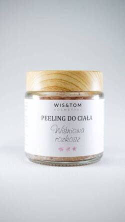 WIS&TOM Peeling do ciała WIŚNIOWA ROZKOSZ, 120 ml